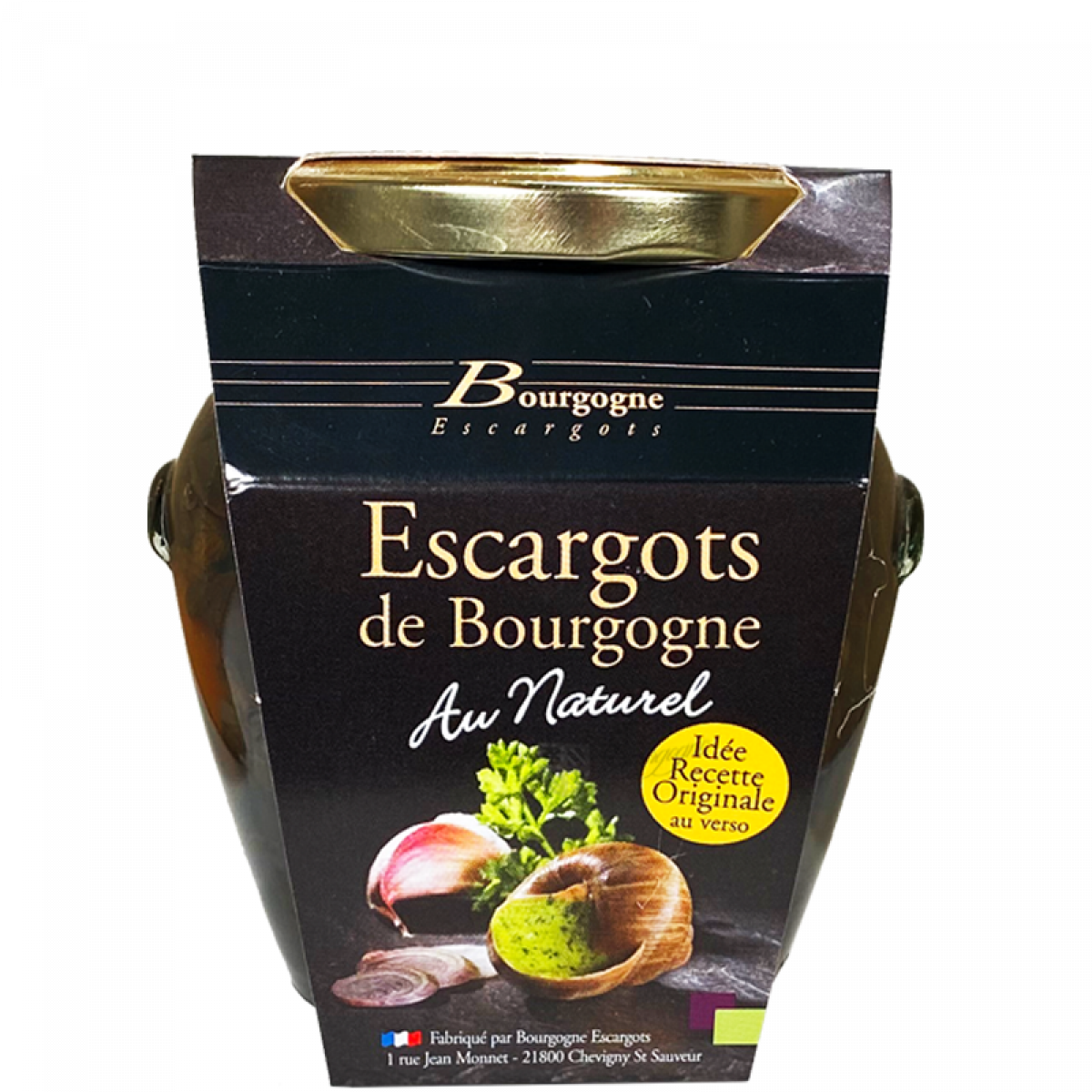 Boite d'Escargots de Bourgogne très gros boîte 4/4 8Dz 500g Bourgogne  Escargots