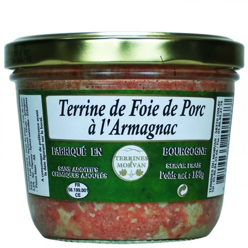 Terrine de Foie de Porc à l'Armagnac 180g