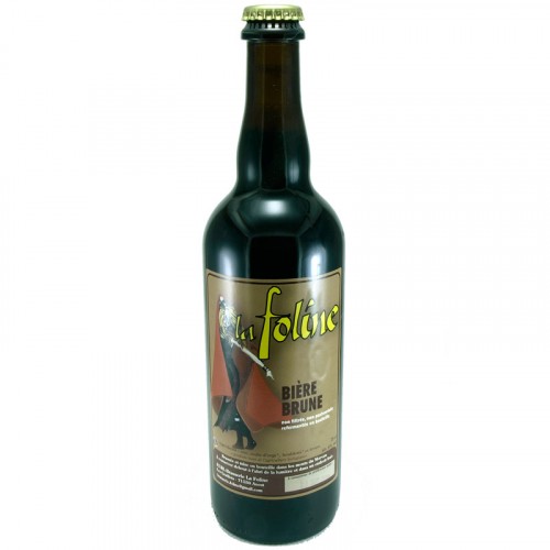 Bière brune La Foline 75 cl artisanale Bio