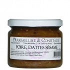 Confiture Poire, dattes sésame 370g Marmelure & Confitade