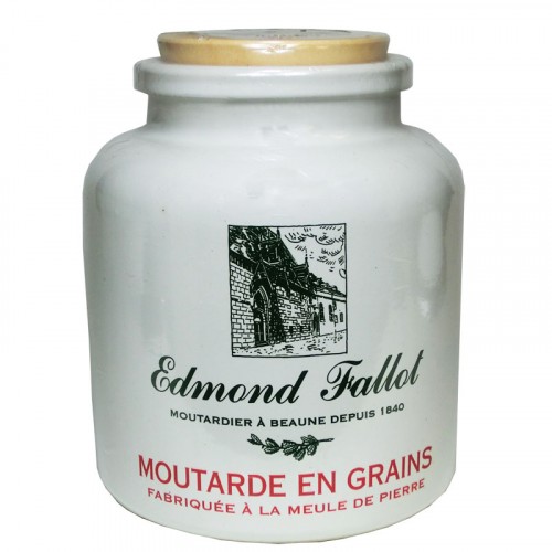 Moutarde de Bourgogne pot Grès 250g Edmond Fallot - Nos spécialités  gourmandes/Moutardes - au-duche-de-bourgogne