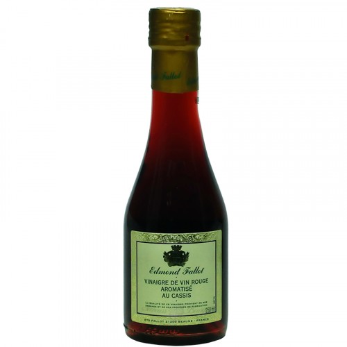 Vinaigre de vin rouge aromatisé au Cassis 250ml Fallot