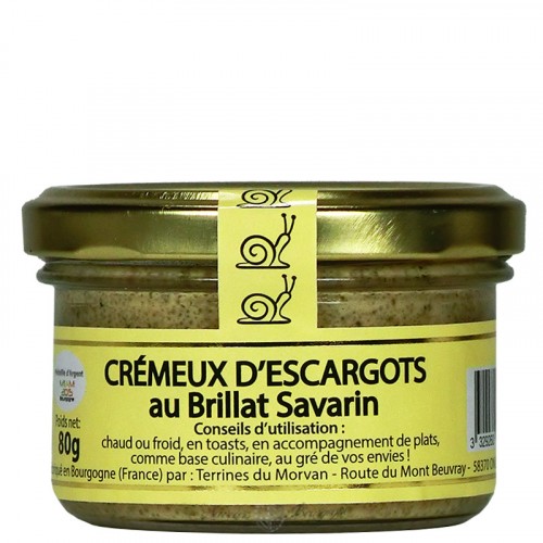 Creamy snails with Brillat Savarin spread 80g